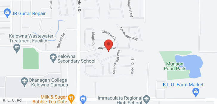map of #190 1255 Raymer Avenue